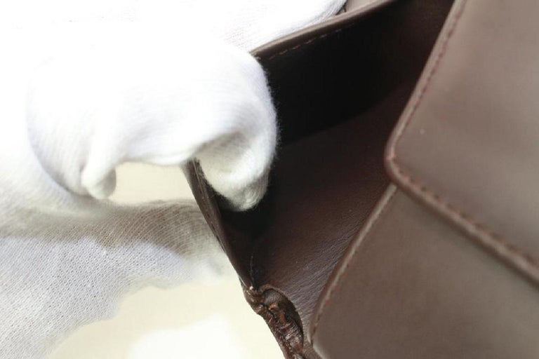 Louis Vuitton Moka Brown Epi Leather Slender Multiple Marco Florin Wallet