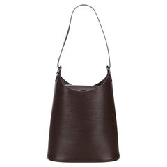 Louis Vuitton Moka Brown Epi Leather Verseau Hobo Bag 82lk33s