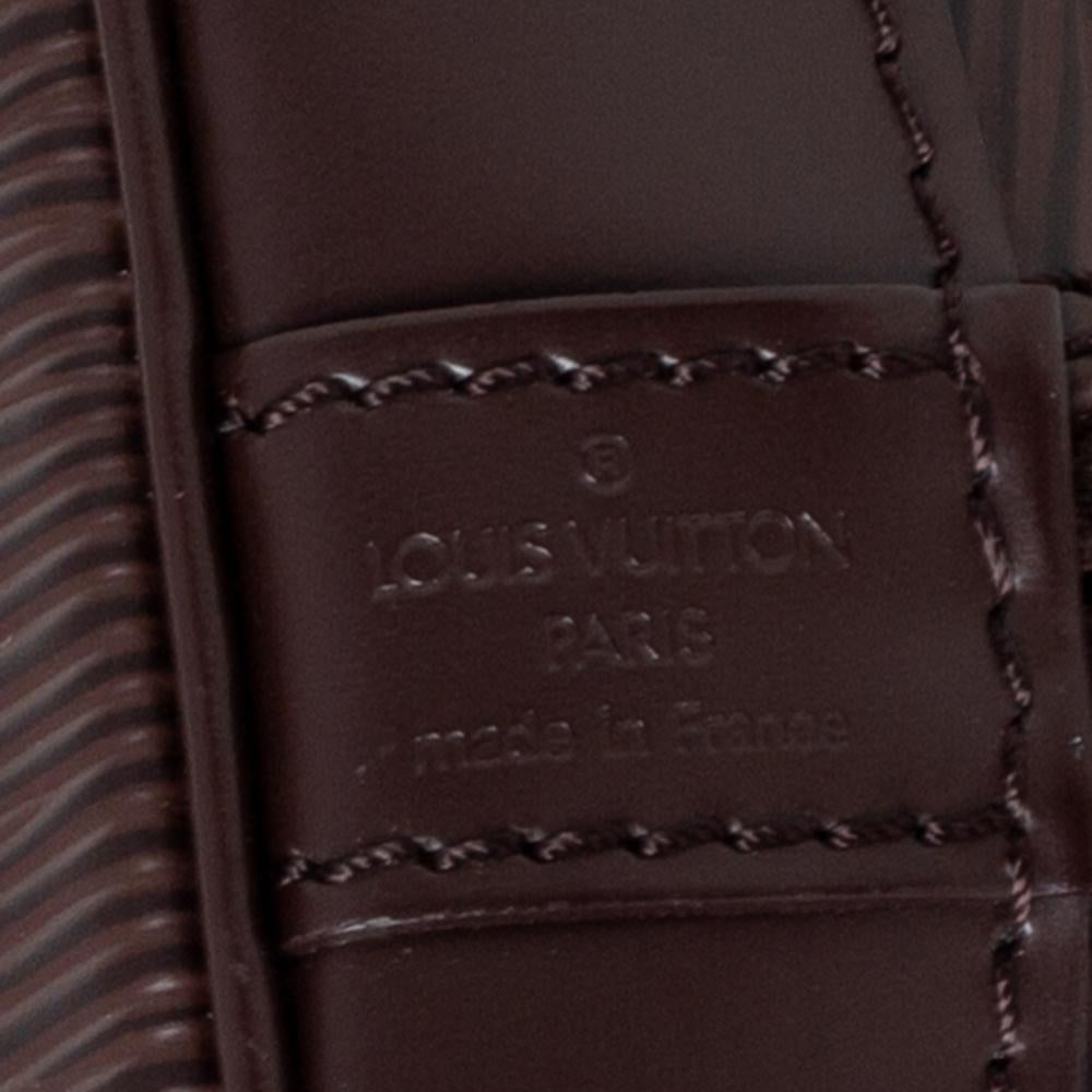 Louis Vuitton Moka Epi Leather Alma PM Bag 5