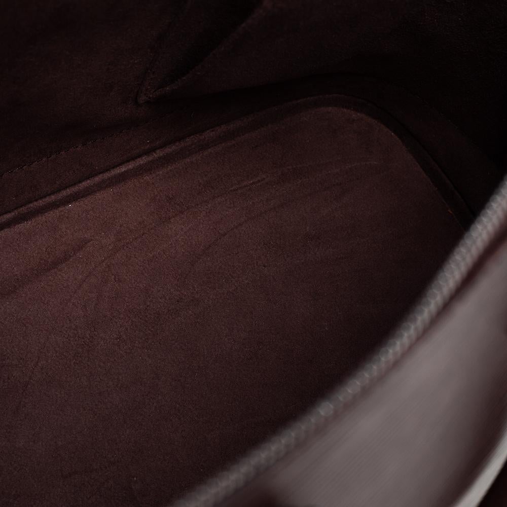 Louis Vuitton Moka Epi Leather Alma PM Bag 6