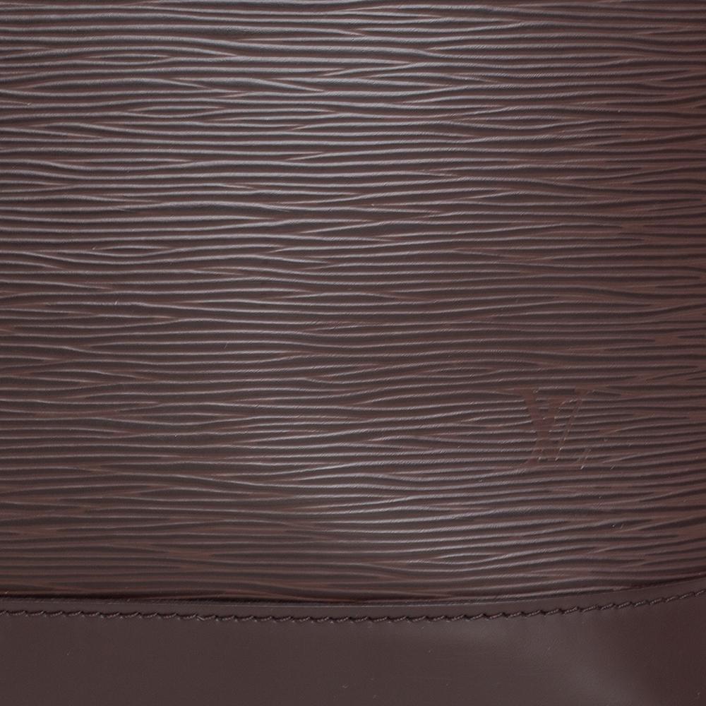 Louis Vuitton Moka Epi Leather Alma PM Bag 7