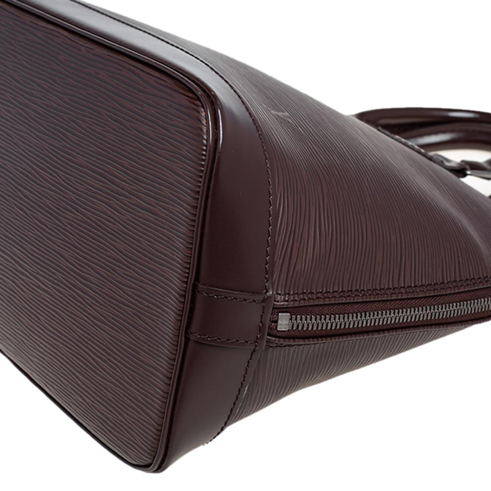 Louis Vuitton Moka Epi Leather Alma PM Bag 2