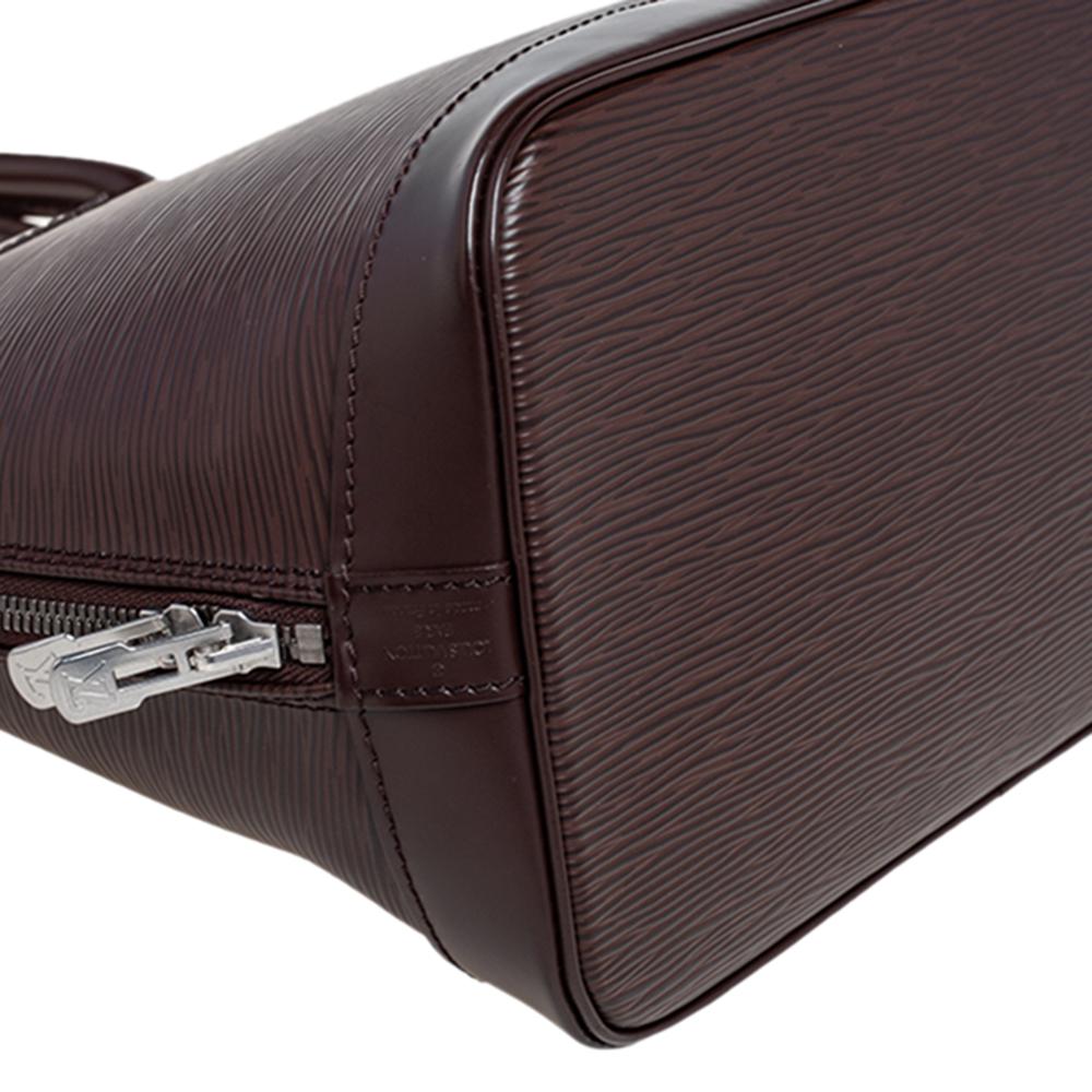 Louis Vuitton Moka Epi Leather Alma PM Bag 3