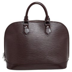 Louis Vuitton Moka Epi Leder Alma PM Tasche