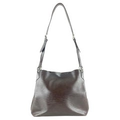 Louis Vuitton Moka Epi Leather Brown Manadara MM Hobo  Shoulder bag 3lvm128