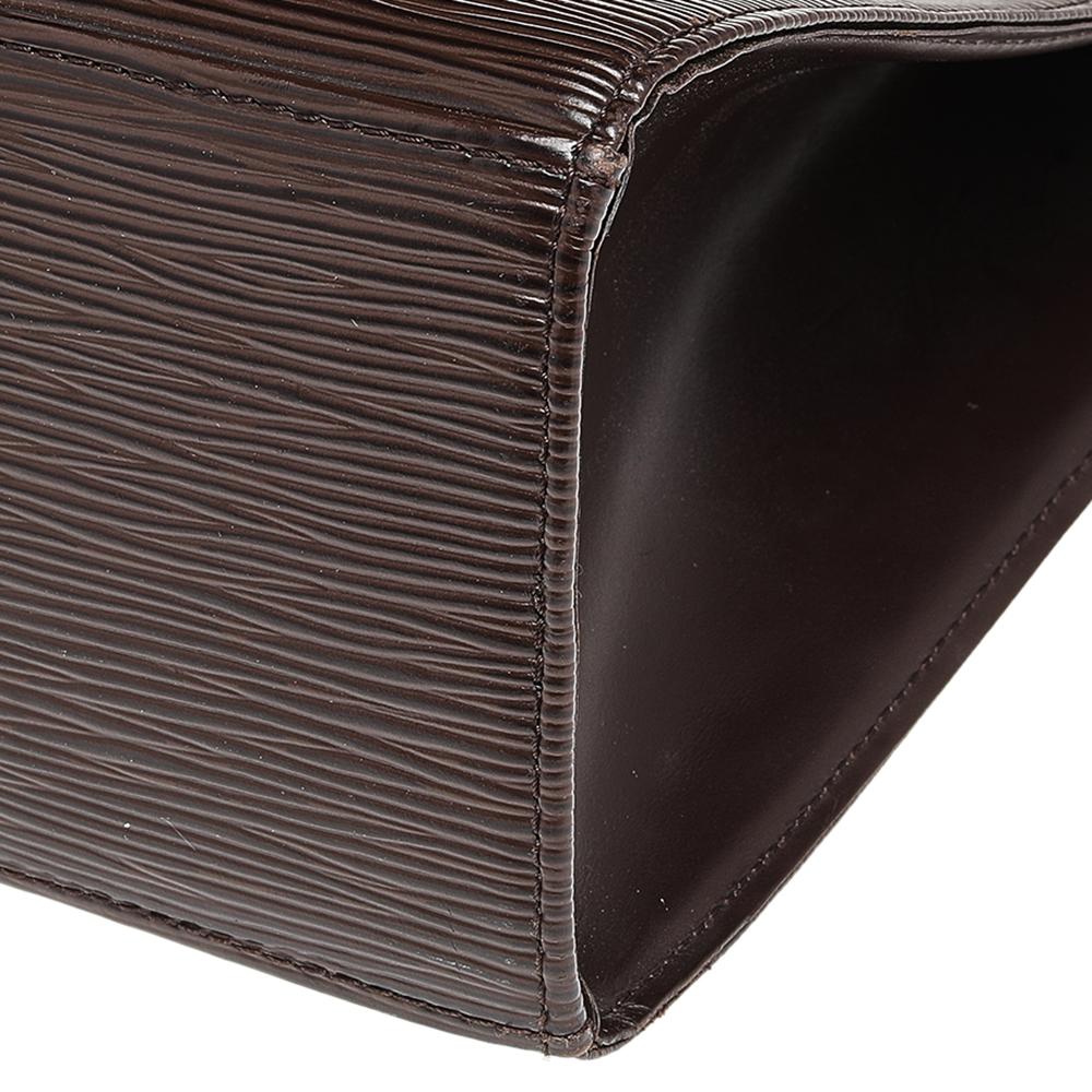 Louis Vuitton Moka Epi Leather Croisette PM Bag 2