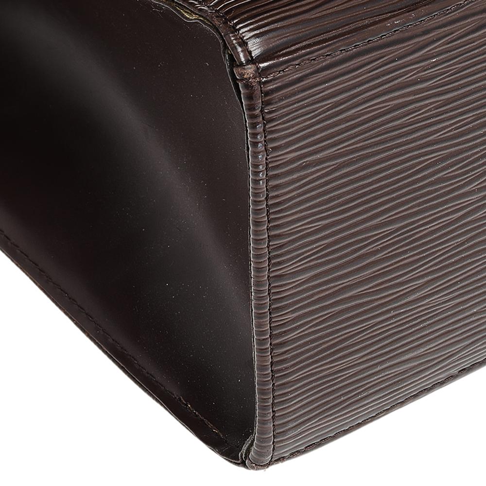 Louis Vuitton Moka Epi Leather Croisette PM Bag 3