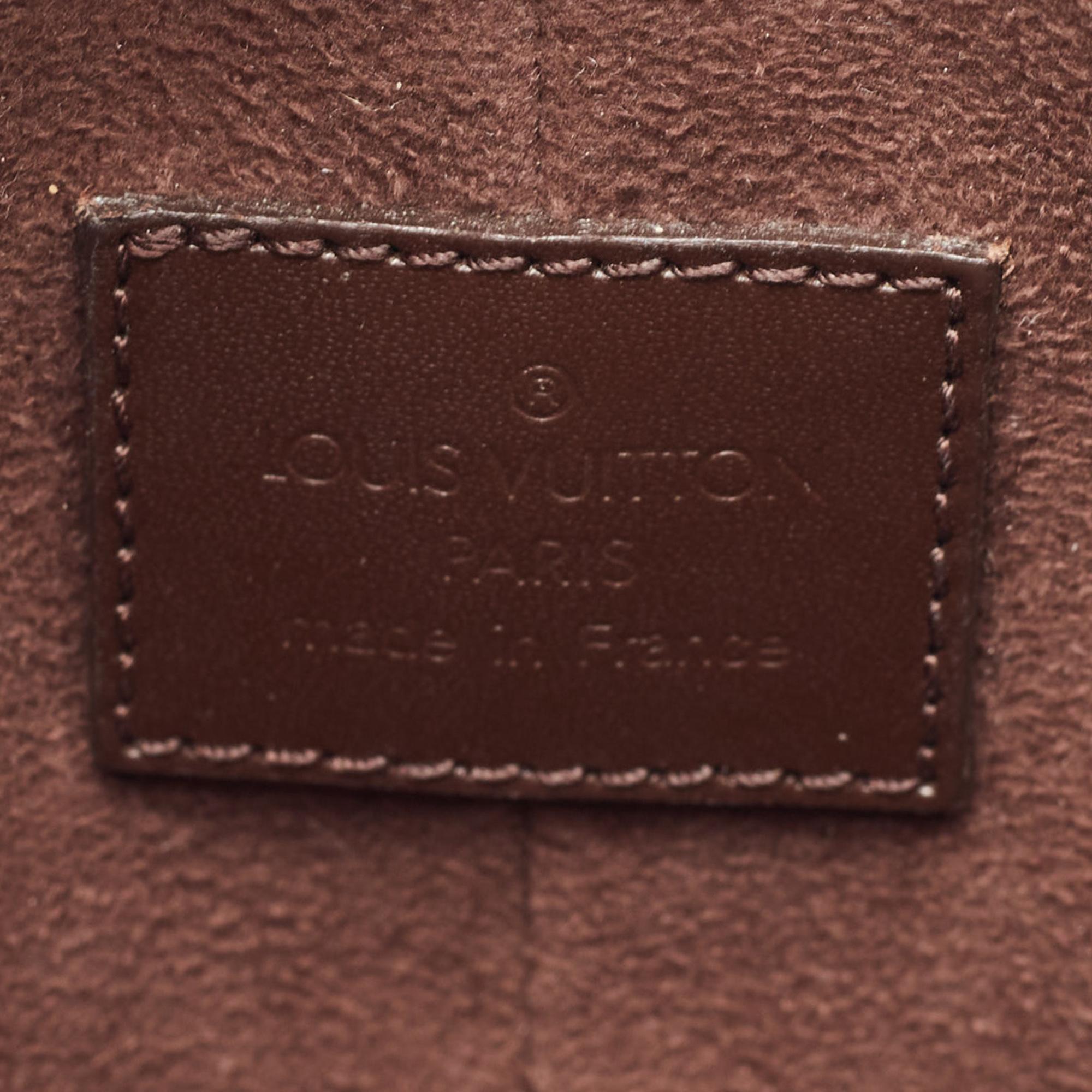 Louis Vuitton Moka Epi Leather Demi Lune Pochette Bag 6