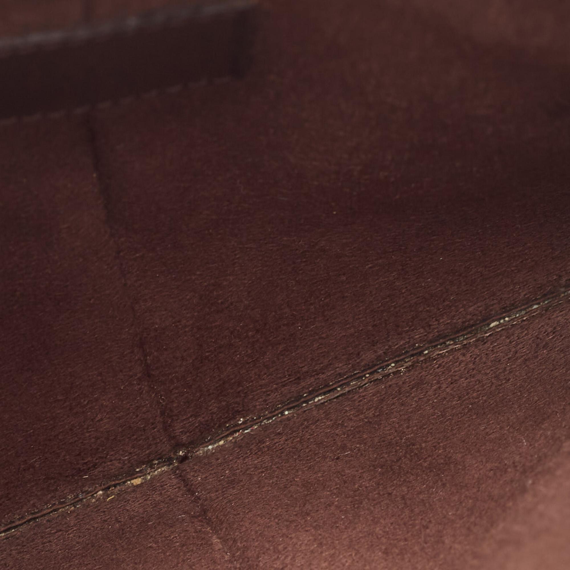 Louis Vuitton Moka Epi Leather Demi Lune Pochette Bag 5