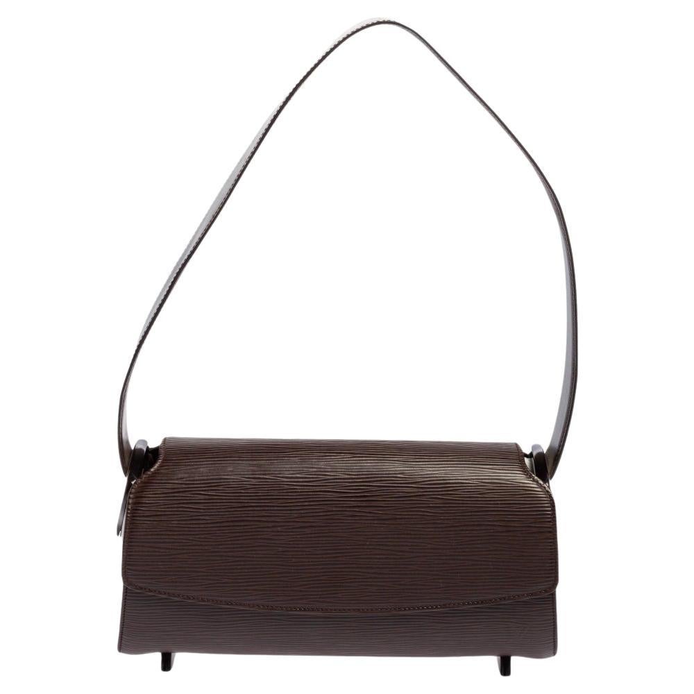 Louis Vuitton Moka Epi Leather Nocturne PM Bag