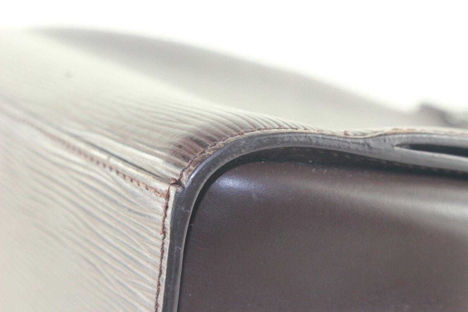 Louis Vuitton Moka Epi Leather Pont Neuf Dark Brown 5LV119K For Sale 3