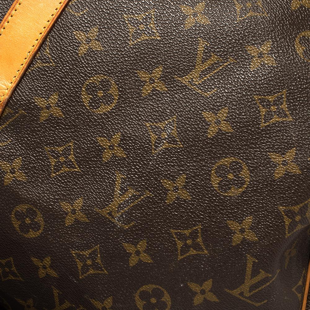 Louis Vuitton Mon Monogram Canvas Keepall Bandouliere 55 Bag 7