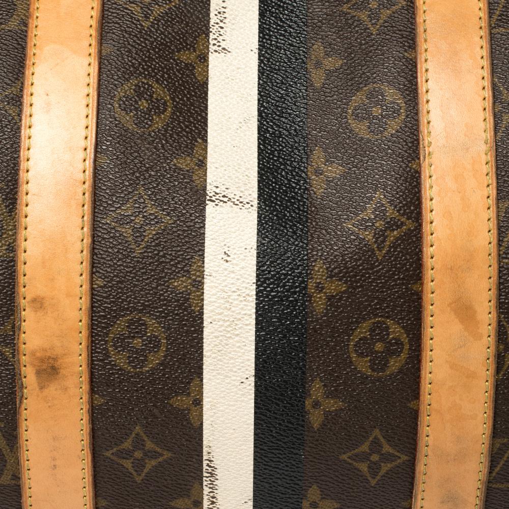 Louis Vuitton Mon Monogram Canvas Keepall Bandouliere 55 Bag 1