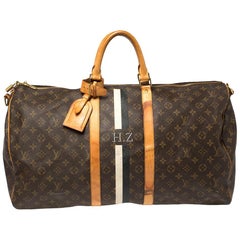 Louis Vuitton Mon Monogram Canvas Keepall Bandouliere 55 Bag