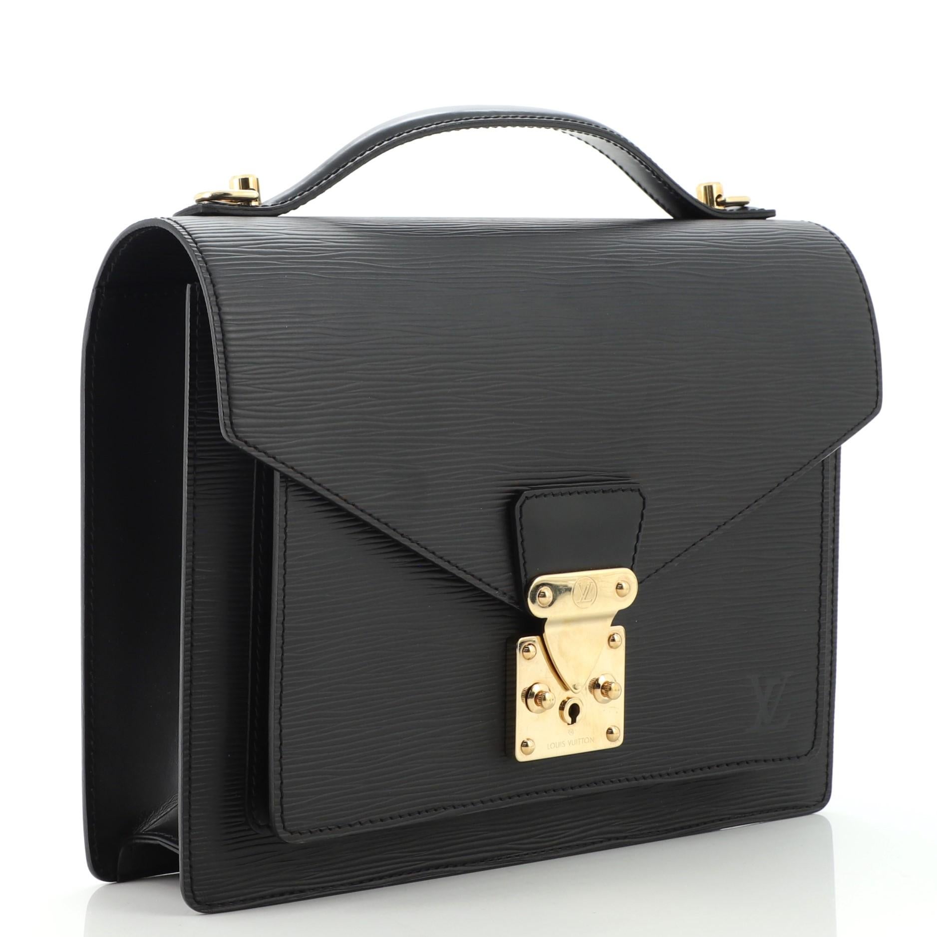 Louis Vuitton Monceau EPI 28 Bag at 1stDibs