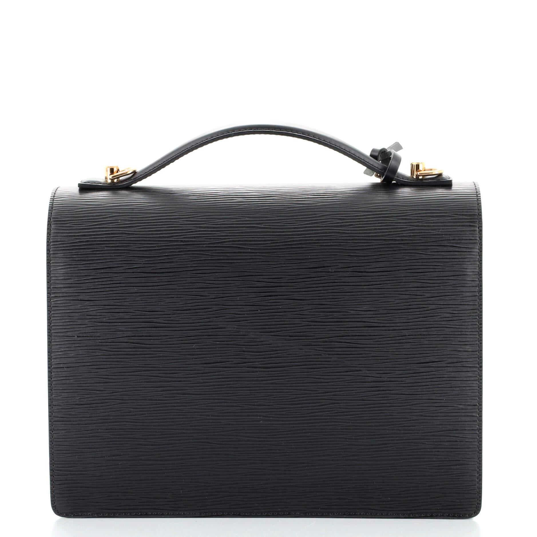 Louis Vuitton Monceau Handbag Epi Leather In Good Condition In NY, NY