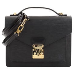 LOUIS VUITTON Handbag M52122 Monceau 28 2WAY Epi Leather Black Noir Wo –