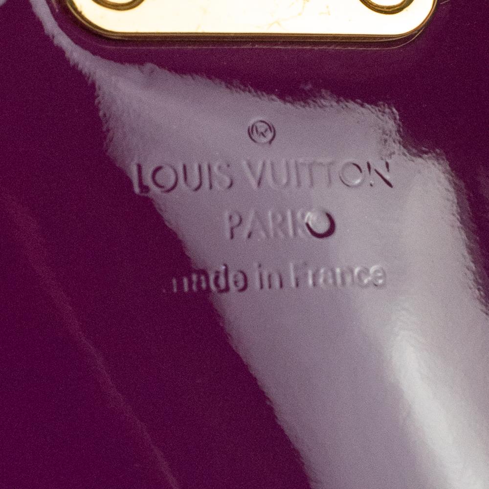 LOUIS VUITTON Monceau Shoulder bag in Purple Patent leather 1