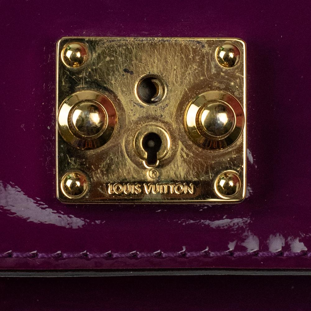 LOUIS VUITTON Monceau Shoulder bag in Purple Patent leather 2