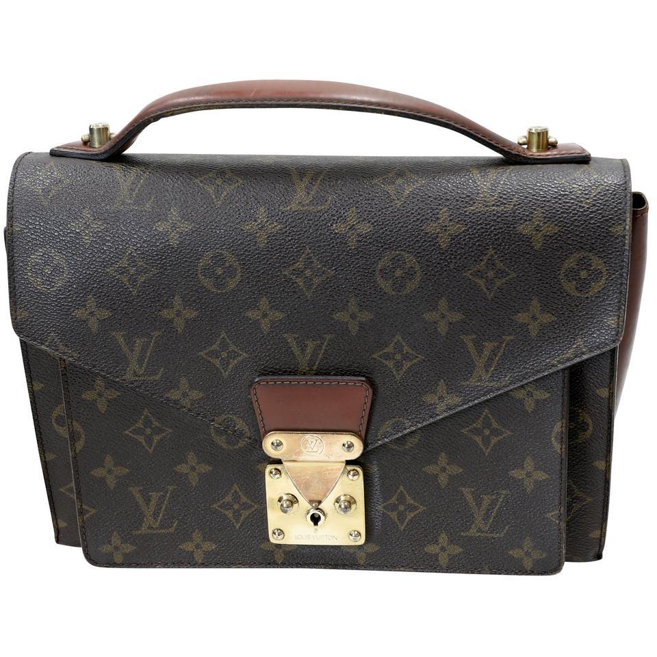 Sac de voyage Louis Vuitton Monceau en toile Monogram Sac à bandoulière LV-B0504P-0005 Pour femmes en vente