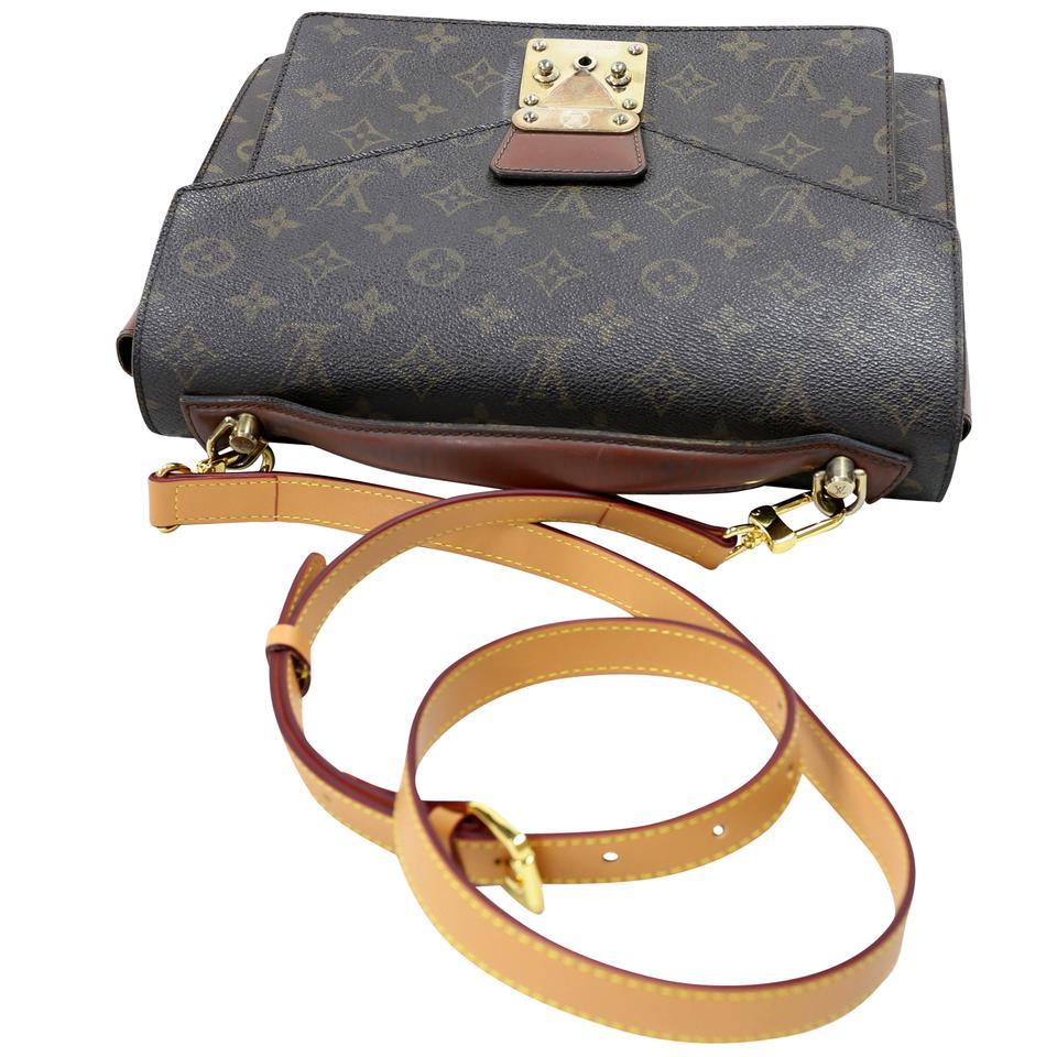 Louis Vuitton Monceau Travel Bag Monogram Canvas Cross Body Bag LV-B0504P-0005 In Good Condition For Sale In Downey, CA