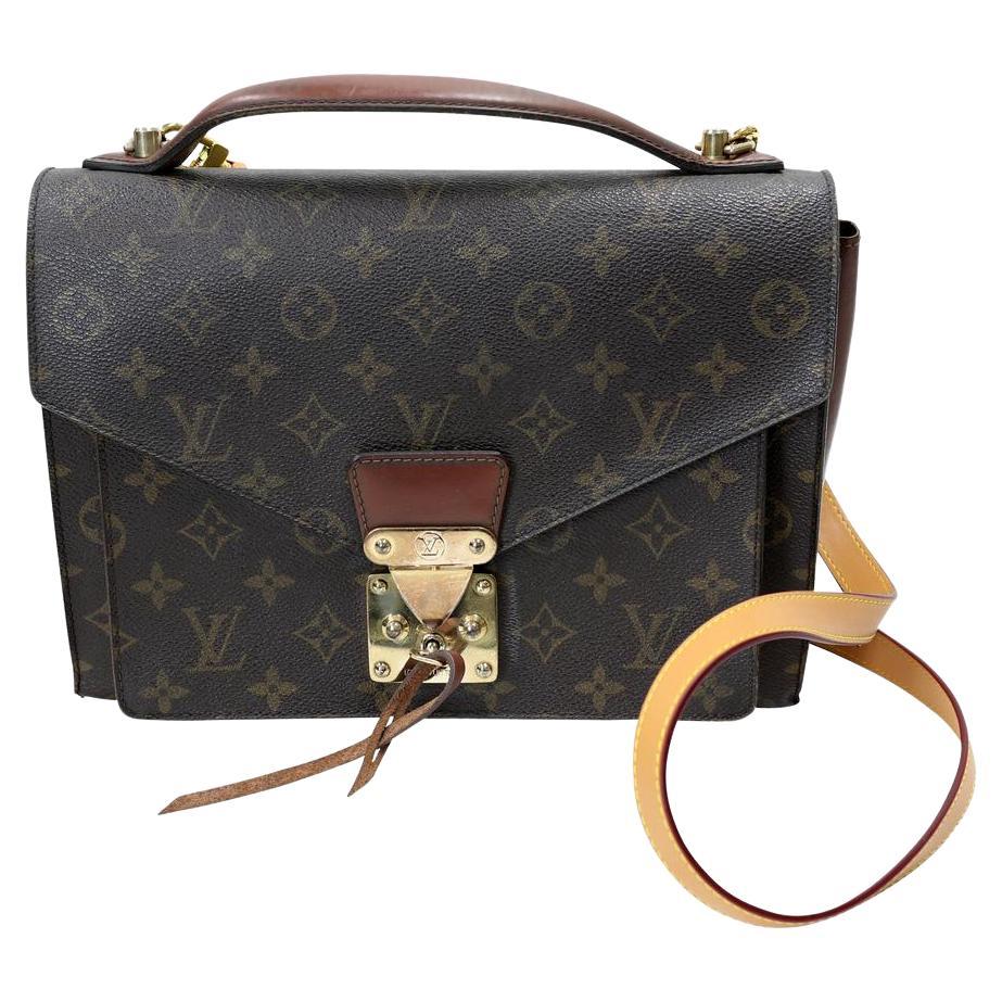 Louis Vuitton Monceau Travel Bag Monogram Canvas Cross Body Bag  LV-B0504P-0005