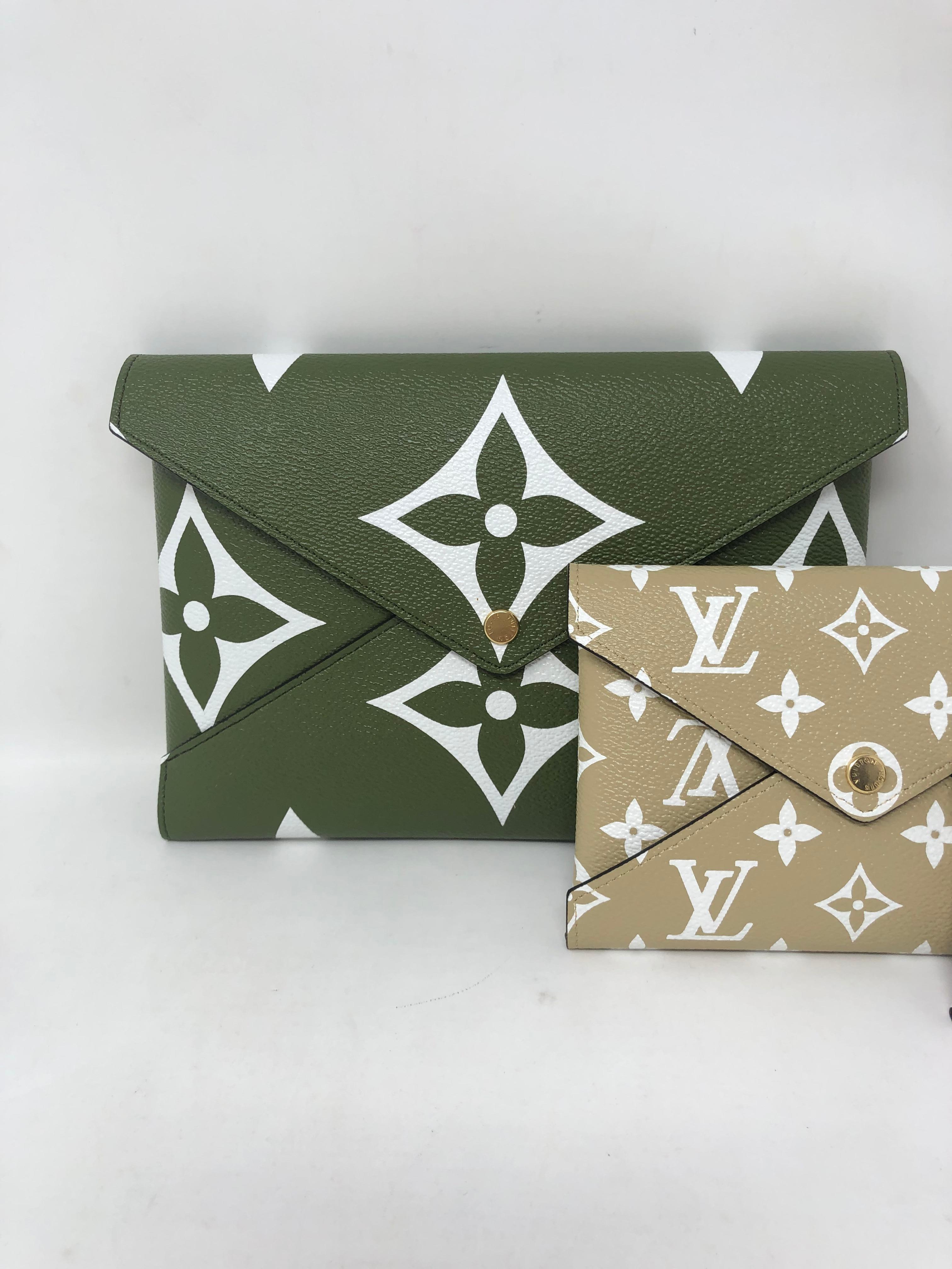 Gray Louis Vuitton Mono Giant Kirigami Pochette Set