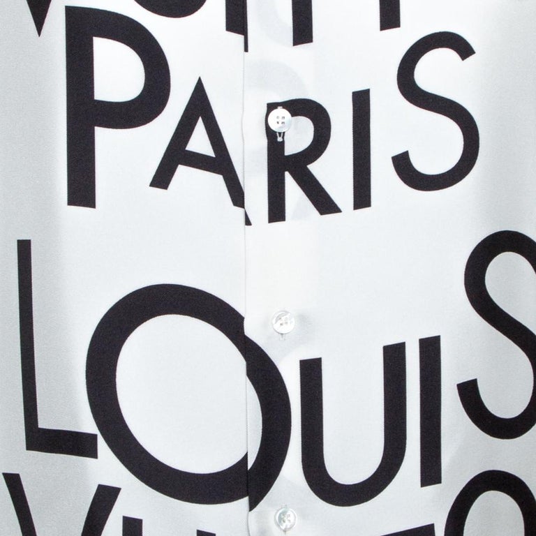 Louis Vuitton Monochrome Logo Print Silk Regular Fit Shirt 4XL｜TikTok Search