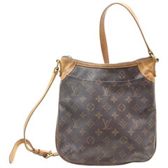 Louis Vuitton Monogam Odeon Pm 869273 Brown Coated Canvas Messenger Bag