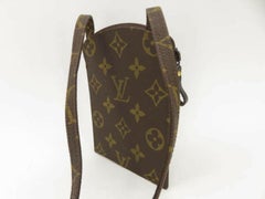 Louis Vuitton Monogam Secret Pouch 870008 Brown Coated Canvas Shoulder Bag