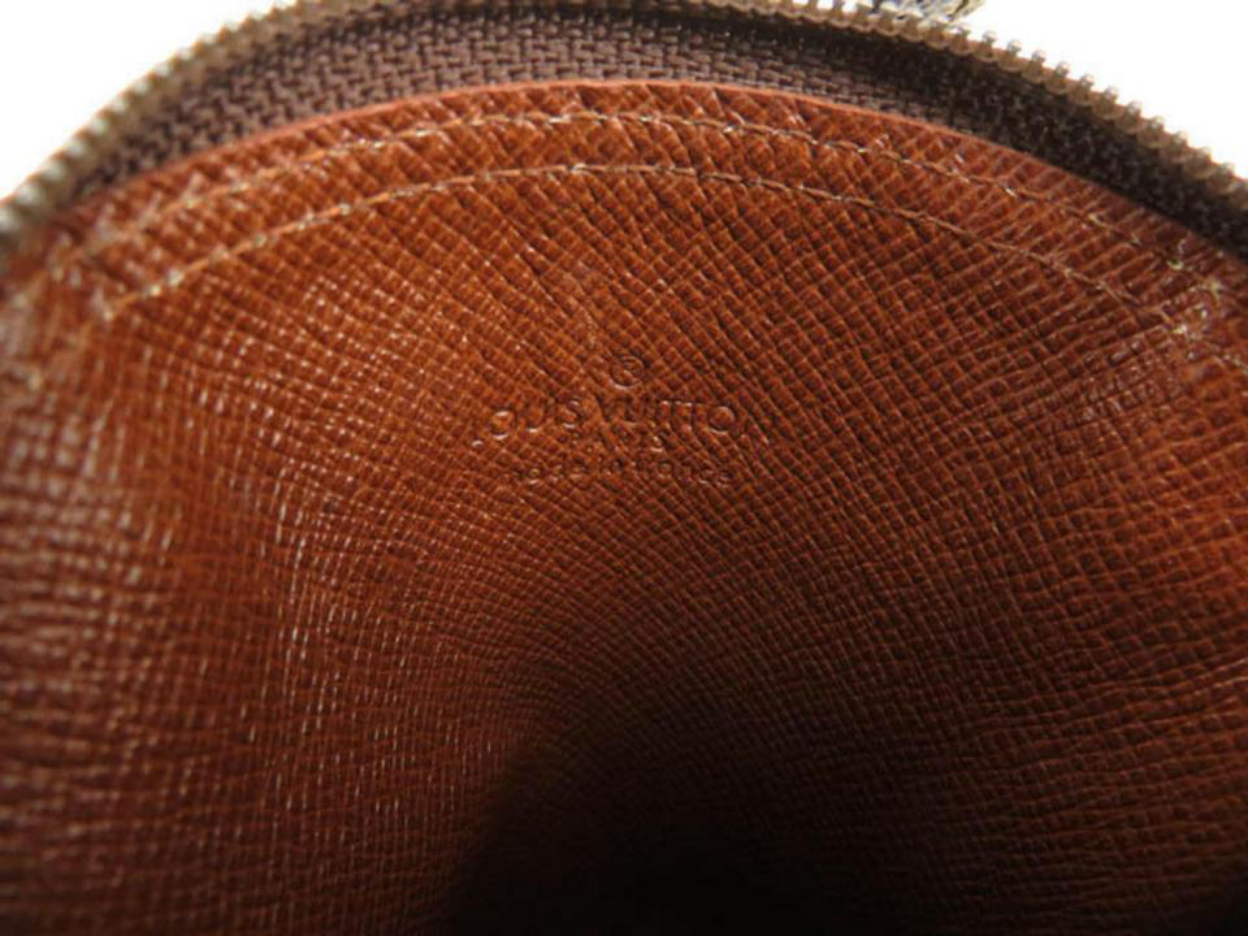 Women's Louis Vuitton Monogam Secret Pouch 870008 Brown Coated Canvas Shoulder Bag For Sale