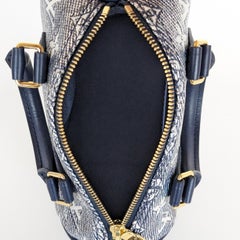 Louis Vuitton Monoglam Speedy Bandouliere 20 Blue