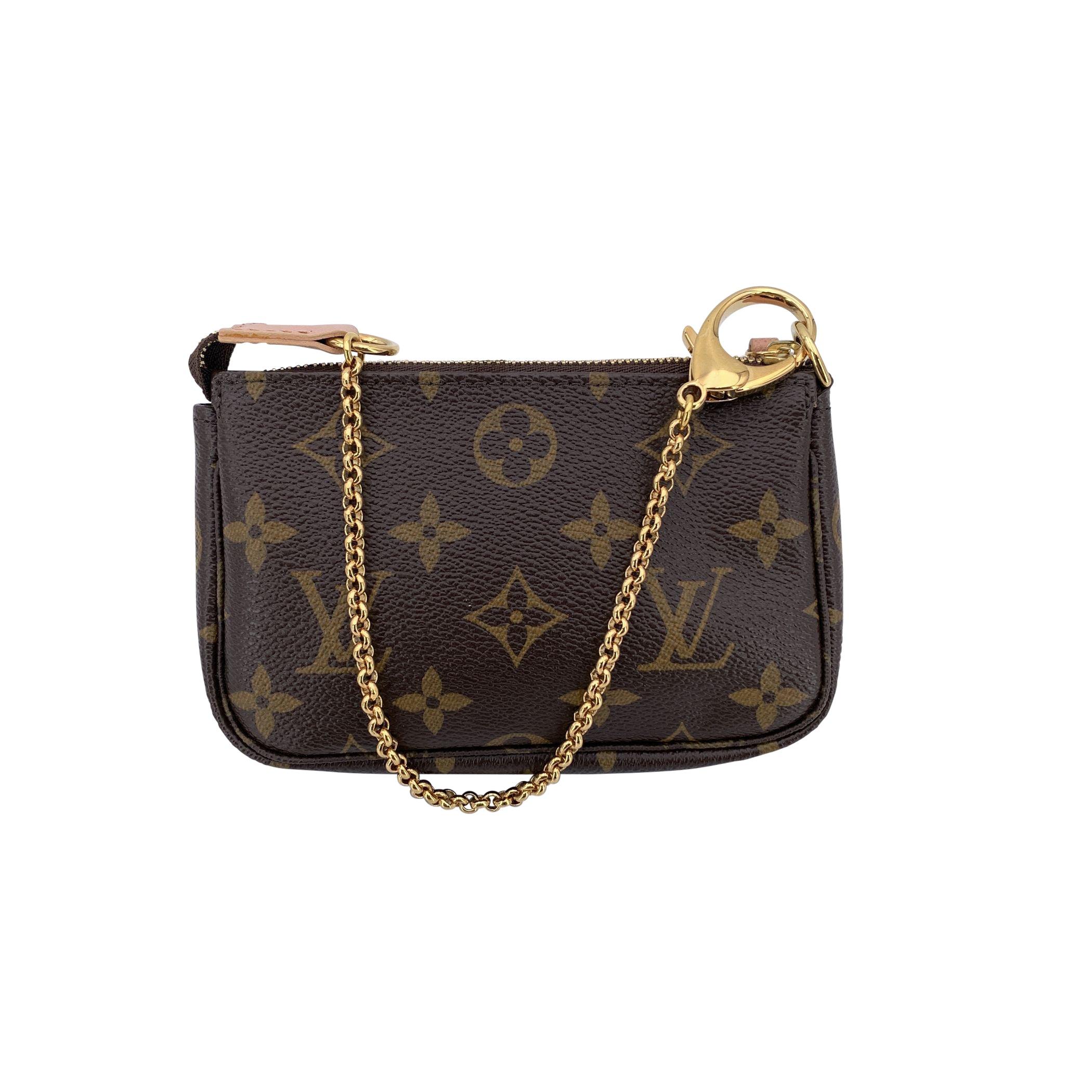 Louis Vuitton Monogram 1 Rue Scribe Mini Pochette Borsa Accessori In condizioni buone in vendita a Rome, Rome