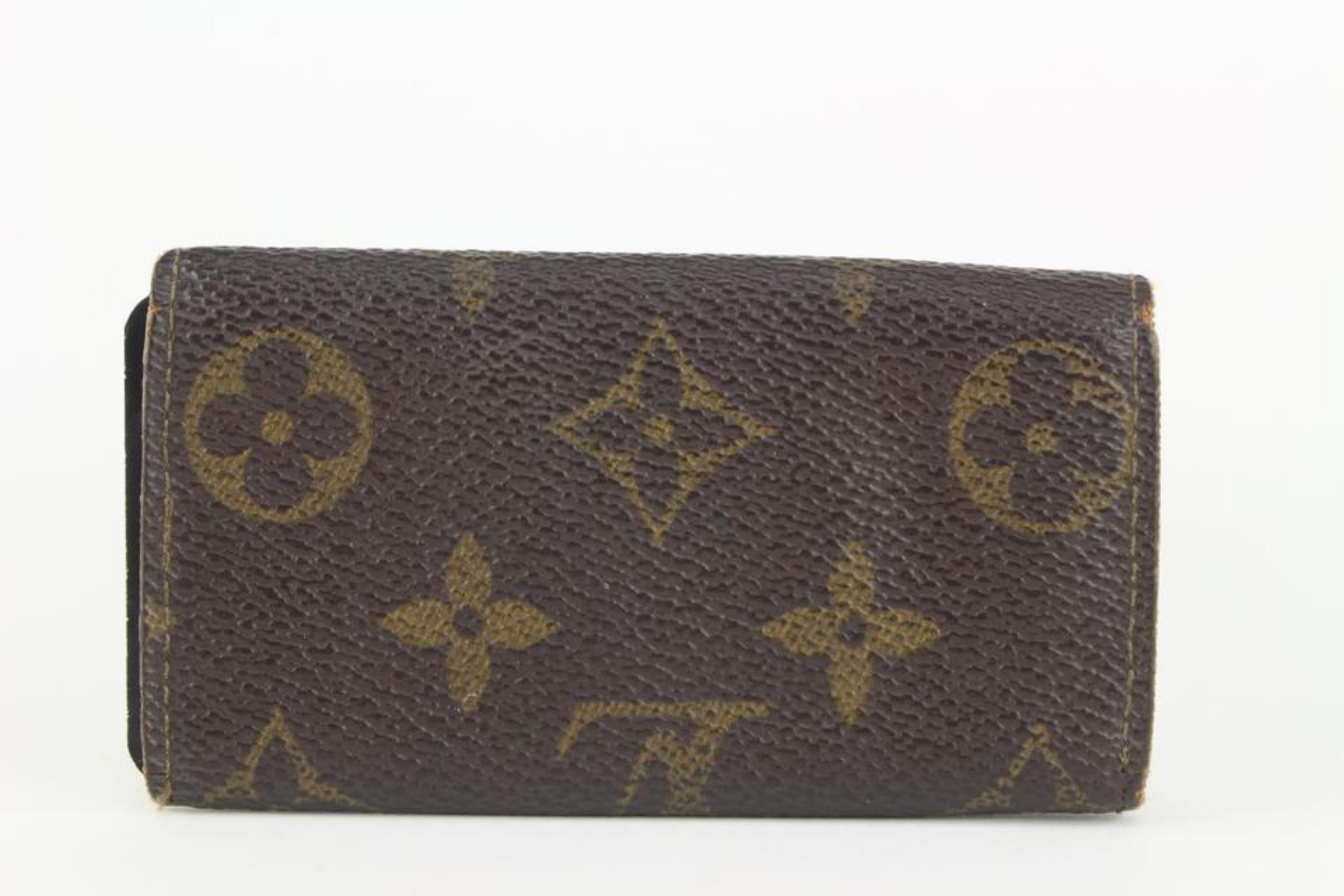 Louis Vuitton Monogram 4 Key Holder Multicles Case 1130lv15 For Sale 1