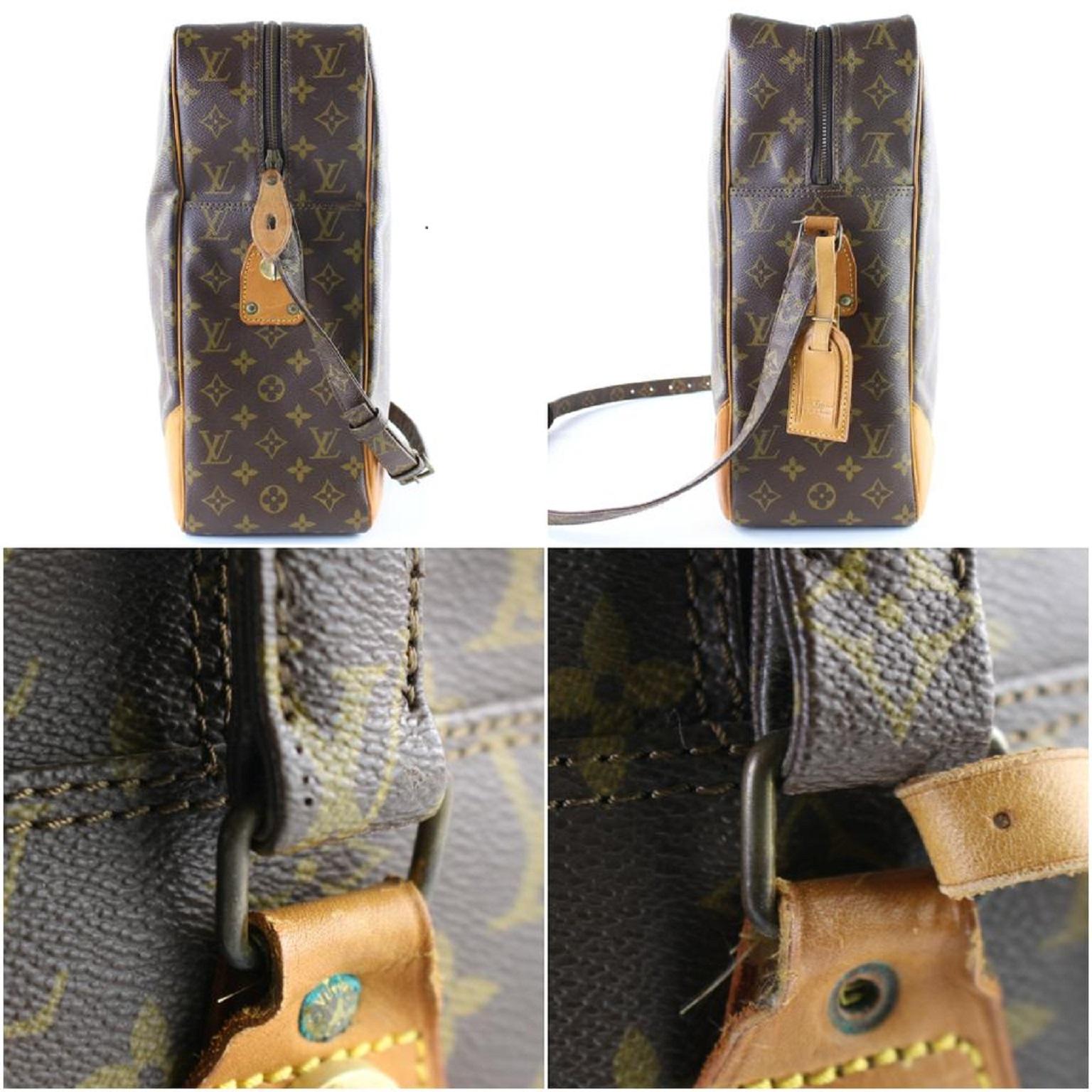 Louis Vuitton Monograma #552 Potomac 4lr0103 Bolso de hombro de lona revestida marrón en venta 4