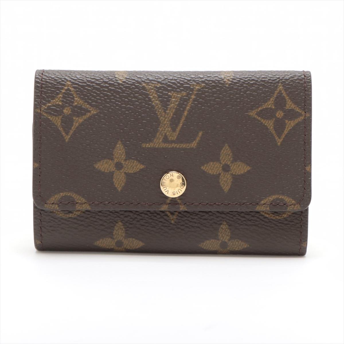 Louis Vuitton Monogram 6 Key Holder The Louis Vuitton Monogram 6 Key Holder is a compact and practical accessory designed to organize and secure up to six keys. Crafted from the iconic Monogram canvas, it features a cross-grain leather lining and