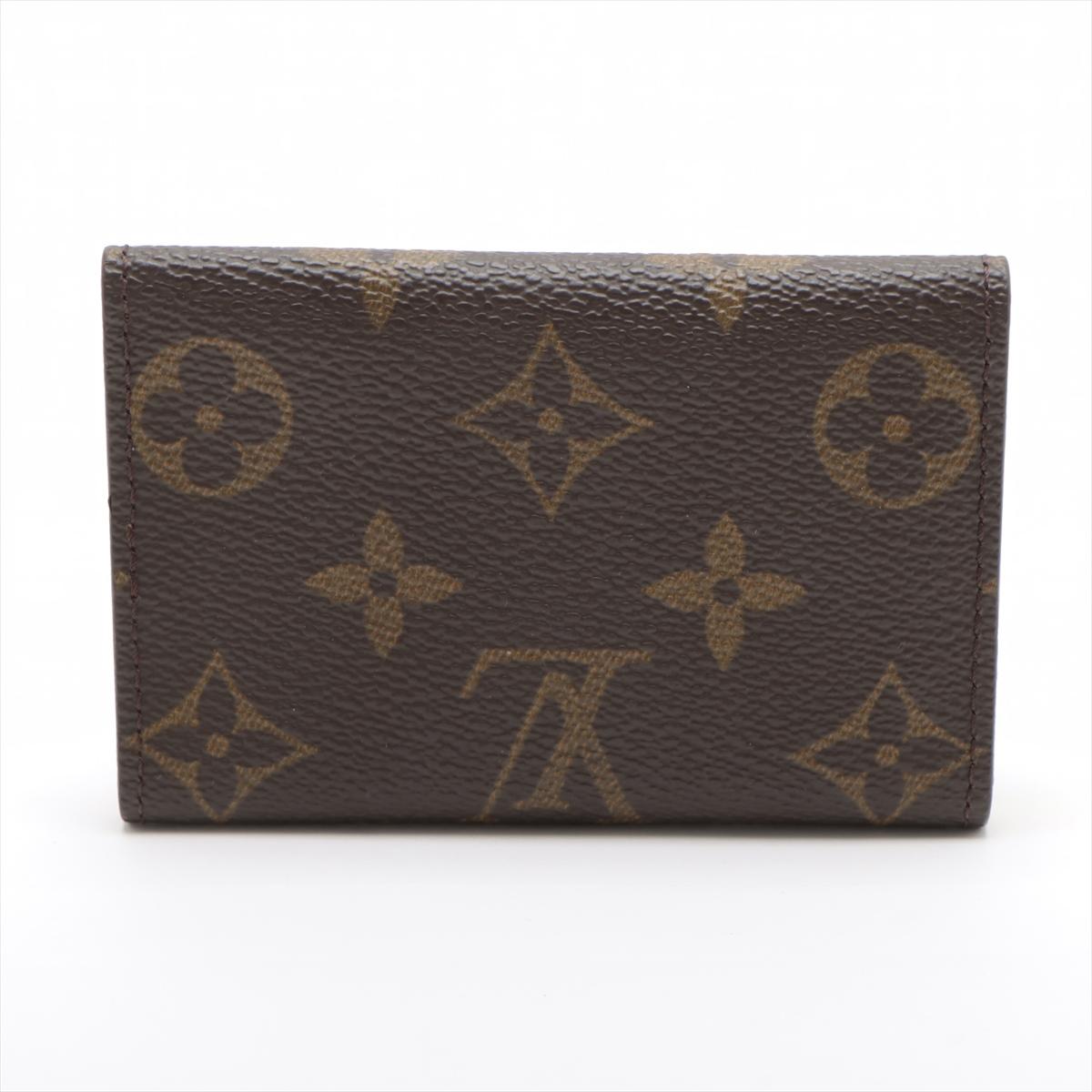 Black Louis Vuitton Monogram 6 Key Holder Brown