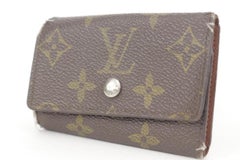 Louis Vuitton Monogram 6 Key Holder Case Wallet 0L1221