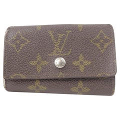 Louis Vuitton Monogram 6 Key Holder Case Wallet 0L1221