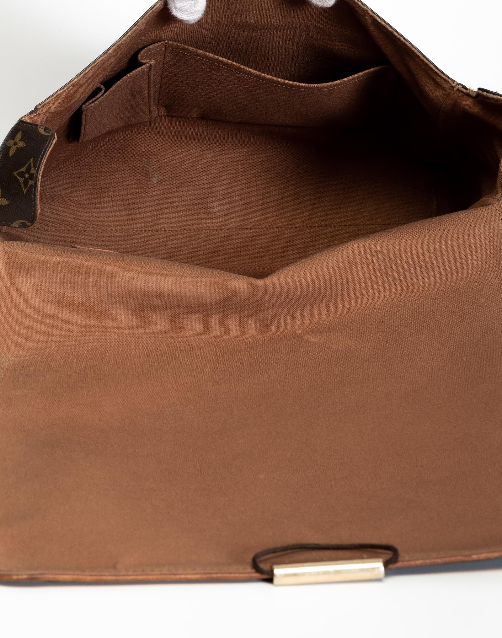 Women's or Men's Louis Vuitton Monogram Abbesses Messenger School Book Laptop Bag