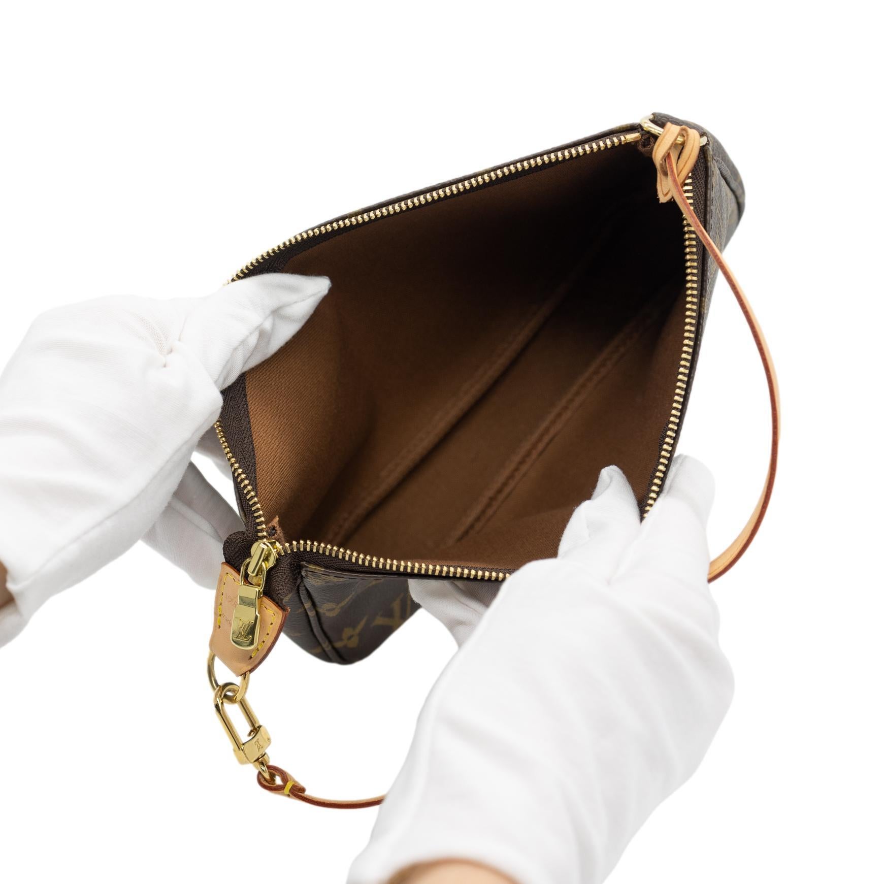 Louis Vuitton Monogram Accessories Pochette Top Handle Shoulder Bag, 2007. 3
