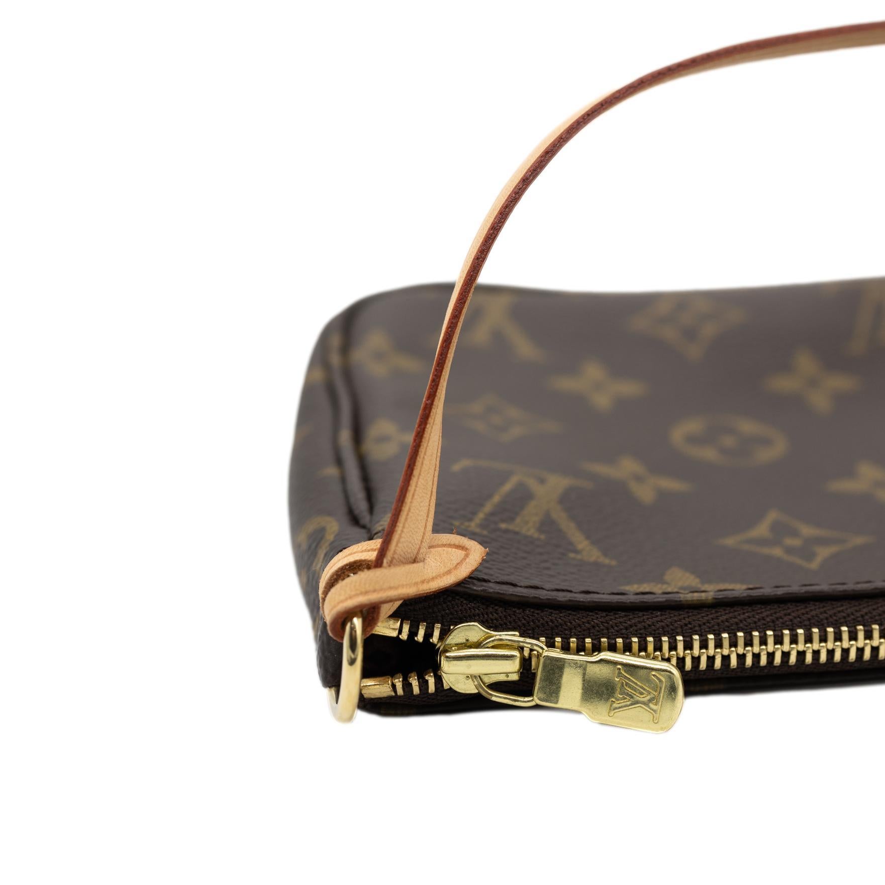 Louis Vuitton Monogram Accessories Pochette Top Handle Shoulder Bag, 2007. 4