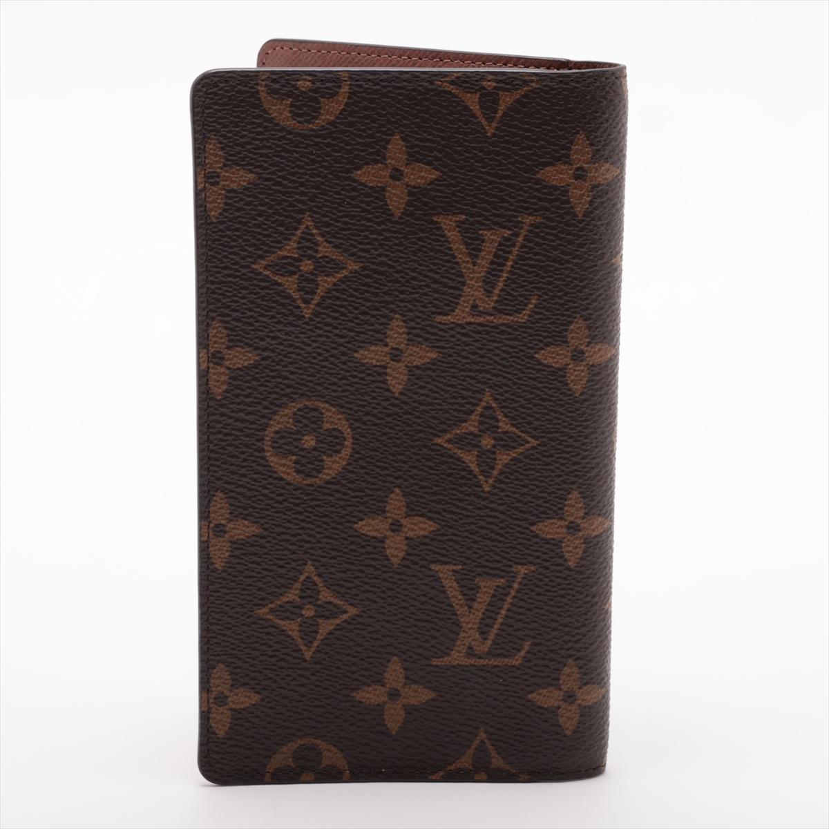 Black Louis Vuitton Monogram Agenda Poche Notebook Cover Brown For Sale