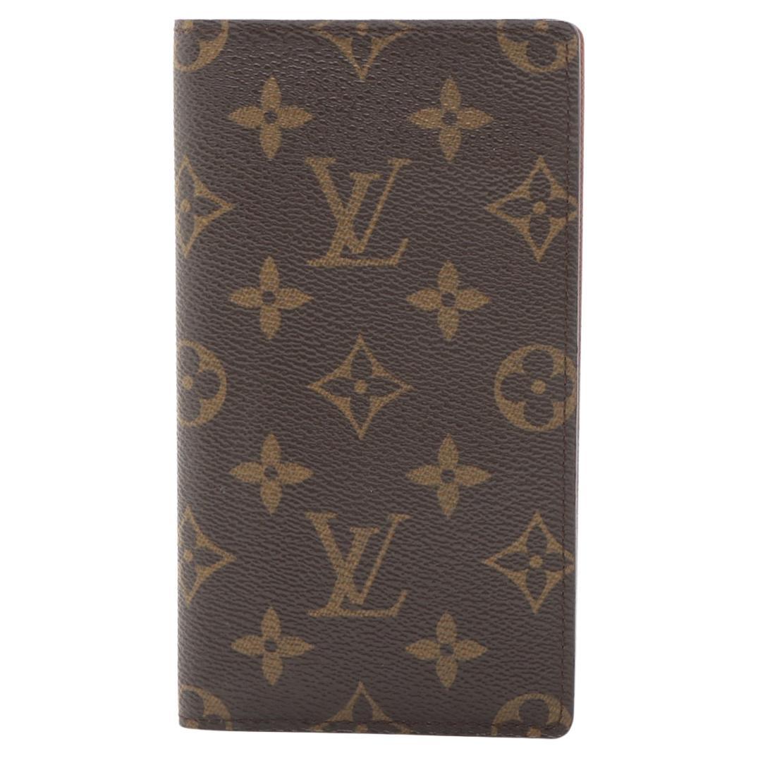 Louis Vuitton Monogram Agenda Poche Notebook Cover Brown For Sale