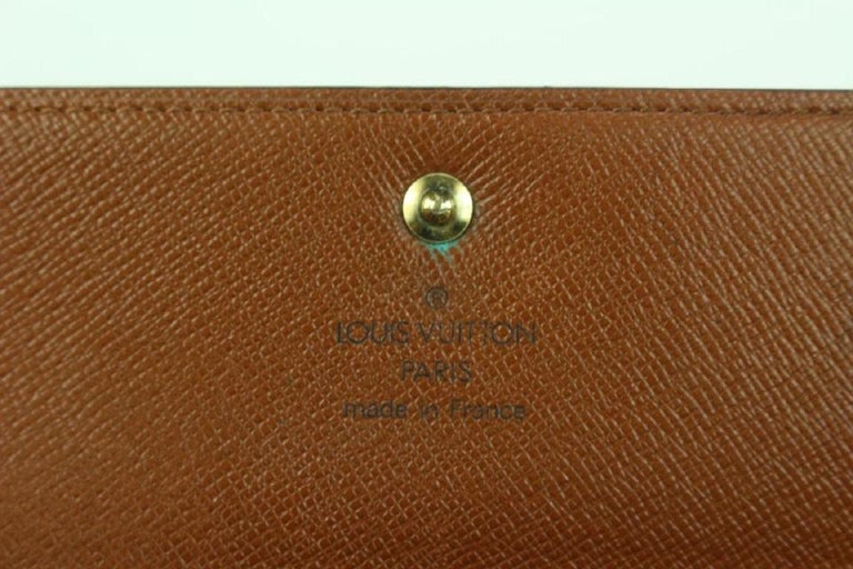 Louis Vuitton Monogram Alexandra Trifold Wallet Papier Porte