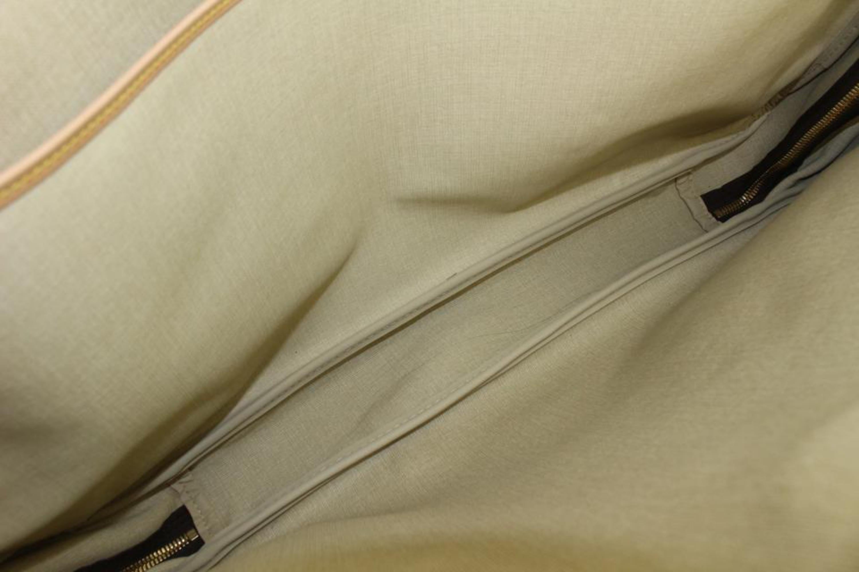 Brown Louis Vuitton Monogram Alize 1 Poches Bandouliere Travel Garment Duffle Bag44lk4