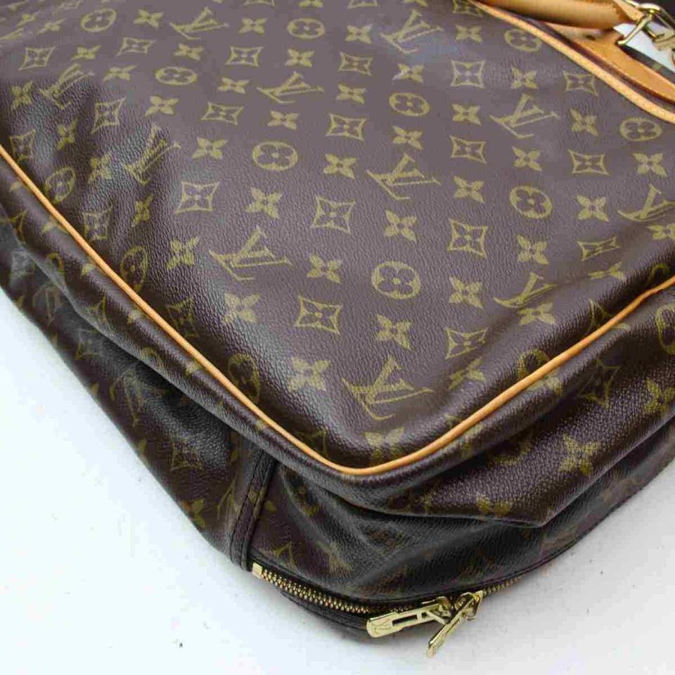 Women's Louis Vuitton Monogram Alize 2 Poches Luggage Bandouliere Duffle with Strap  For Sale