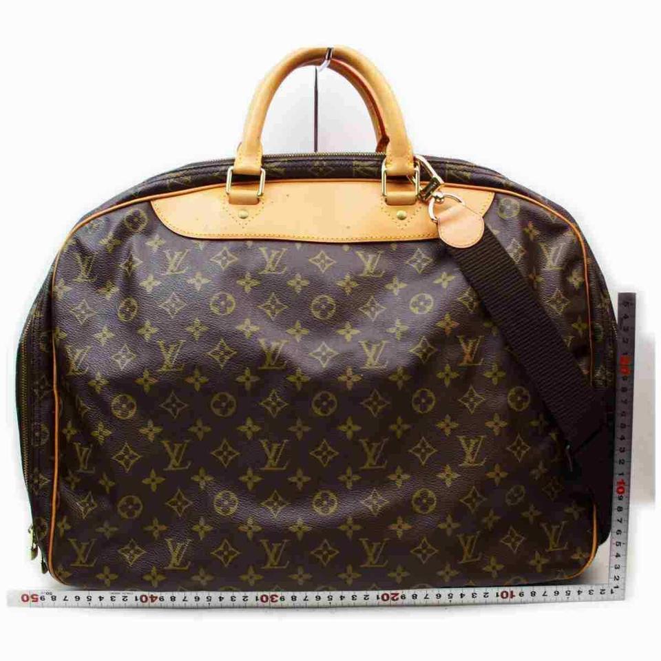 Louis Vuitton Monogram Alize 2 Poches Luggage Bandouliere Duffle with Strap  For Sale 3