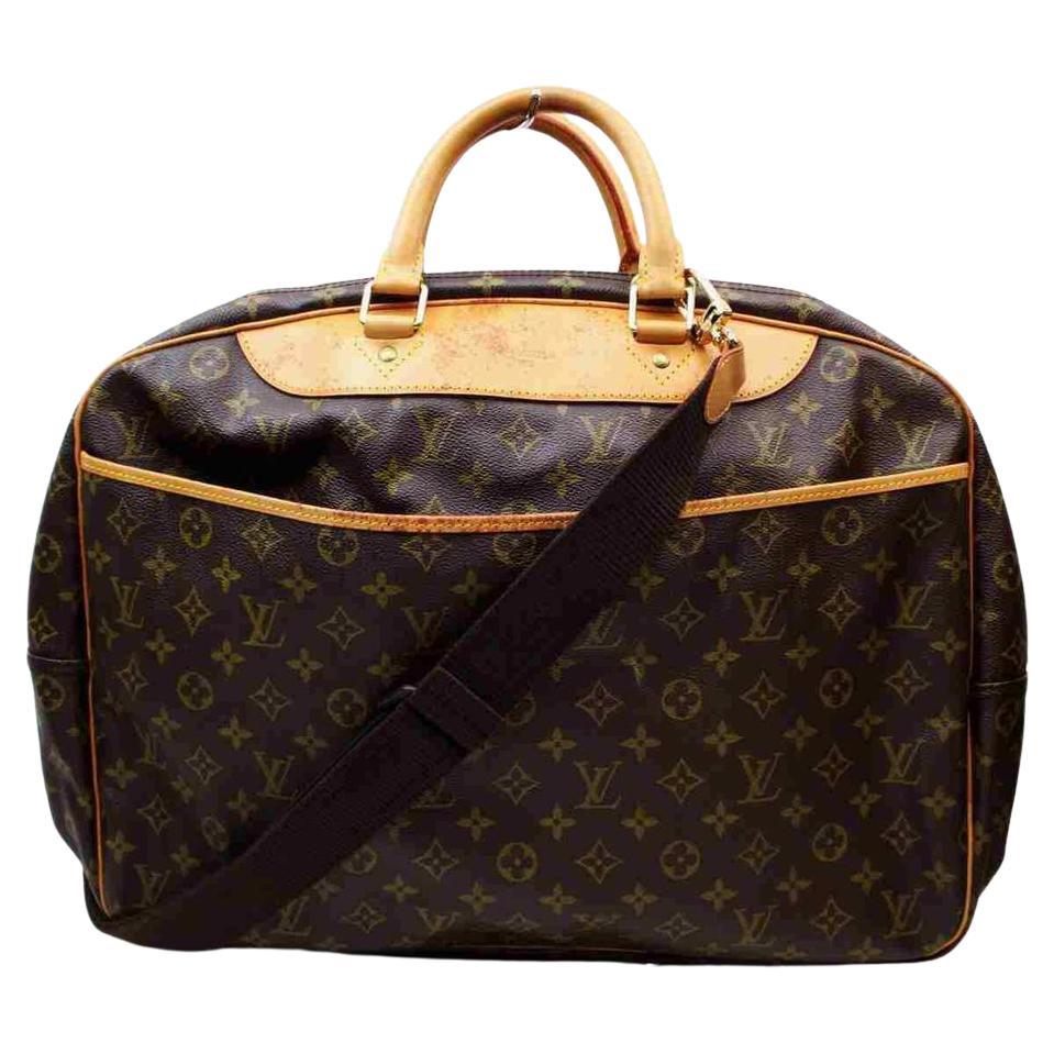 Louis Vuitton Monogram Alize 2 Poches Luggage Bandouliere Duffle with Strap For Sale