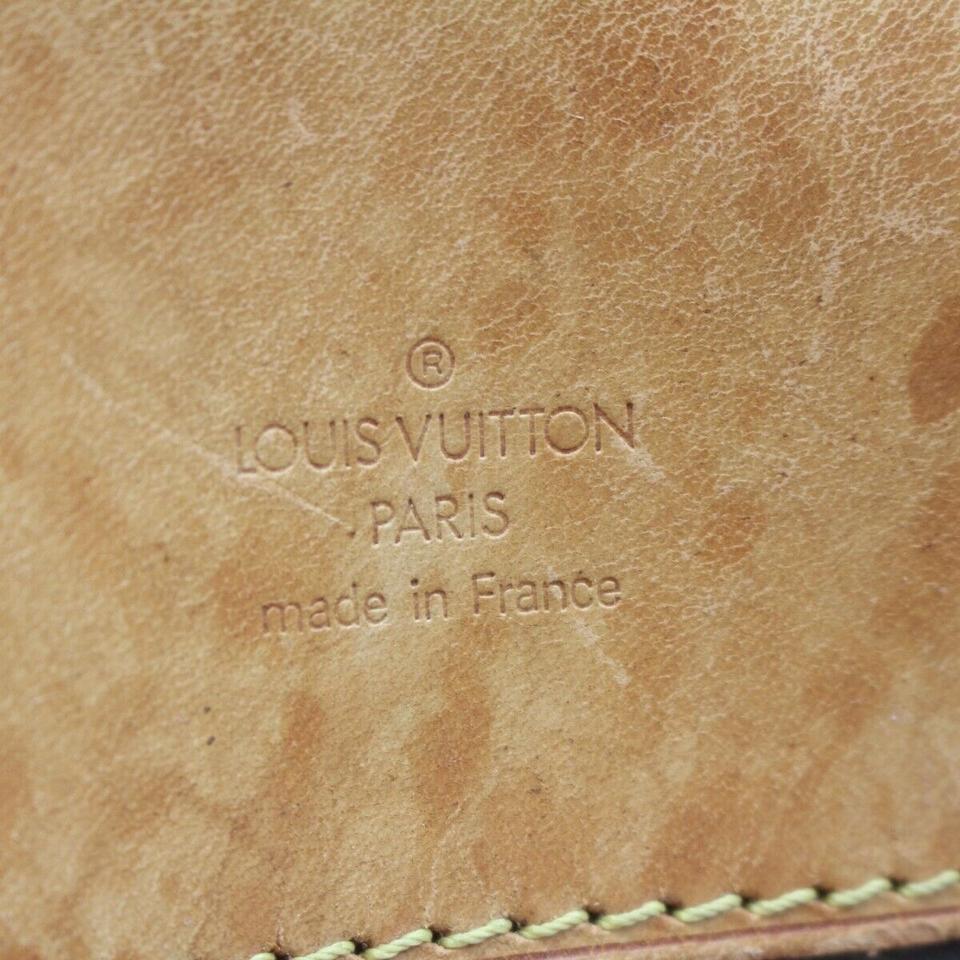 Louis Vuitton Monogram Alize 2 Poches Gepäckstück mit Riemen 860376 mit Riemen im Angebot 7